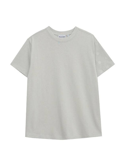 Dot Labeling Short Sleeve T-Shirt Grey - PEOPLE OF THE WORLD - BALAAN 2