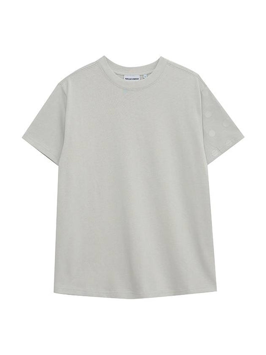 Dot Labeling Short Sleeve T-Shirt Grey - PEOPLE OF THE WORLD - BALAAN 2