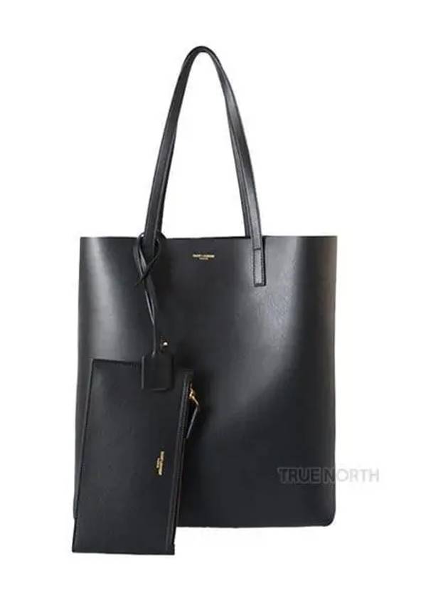 North South Shopping Tote Bag Black - SAINT LAURENT - BALAAN 2