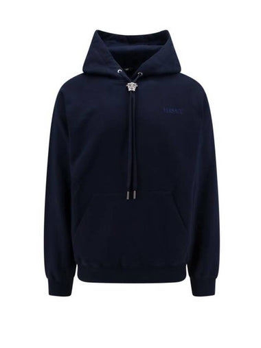 Hooded Sweatshirt 10086611A06213 1UI20 Blue - VERSACE - BALAAN 1