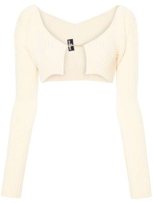 La Maille Ribbed Cardigan 213KN1082190 - JACQUEMUS - BALAAN 1