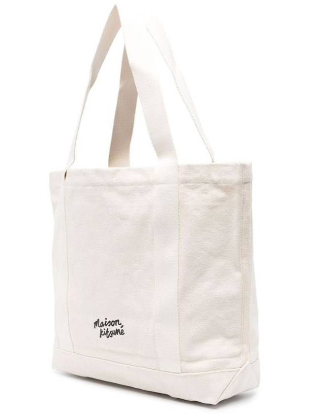 Fox Head Print Tote Bag Ecru - MAISON KITSUNE - BALAAN 8