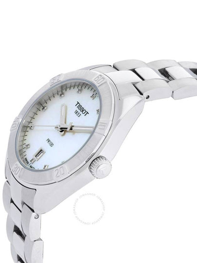 Tissot PR 100 Sport Chic Quartz Diamond White Mother of Pearl Dial Ladies Watch T101.910.11.116.00 - TISSOT - BALAAN 2