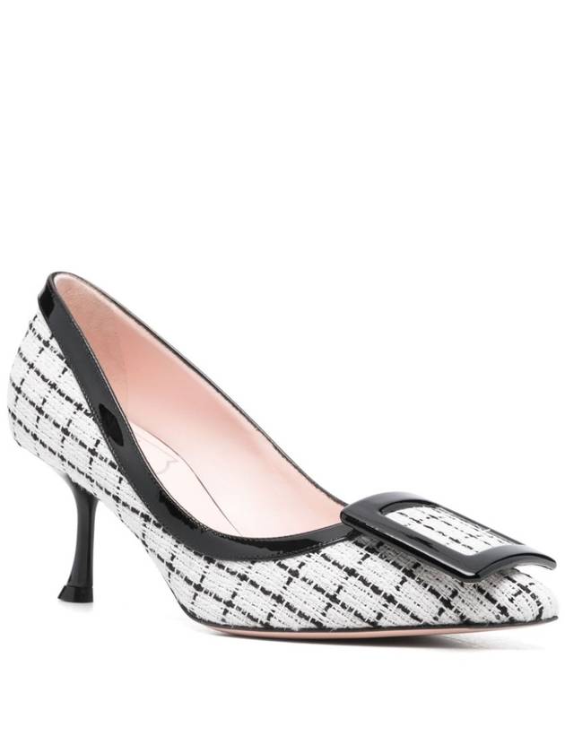 Viv' In The City Tweed Pumps Black White - ROGER VIVIER - BALAAN 5