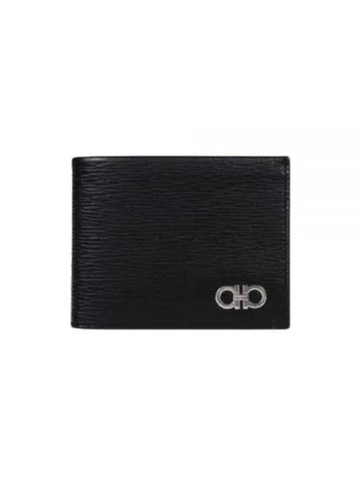 Gancini Half Wallet Black - SALVATORE FERRAGAMO - BALAAN 2