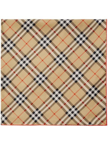 Vintage Check Silk Muffle Beige - BURBERRY - BALAAN 1