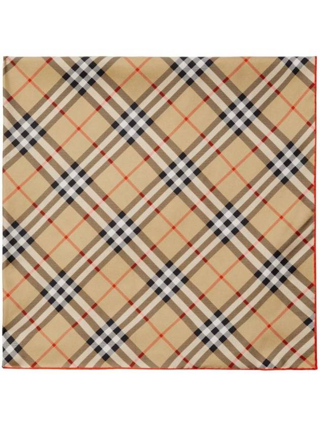 Vintage Check Silk Muffle Beige - BURBERRY - BALAAN 1