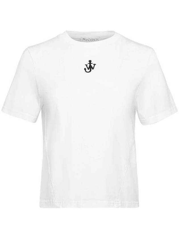 JW Anderson Anchor-Embroidered T-Shirt - JW ANDERSON - BALAAN 1