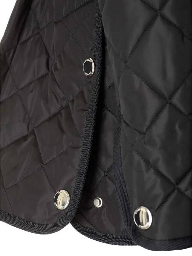 Diamond Quilted Nylon Jacket Black - BURBERRY - BALAAN 8