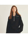 Half Zipper Sweatshirts Black - THE GREEN LAB - BALAAN 2