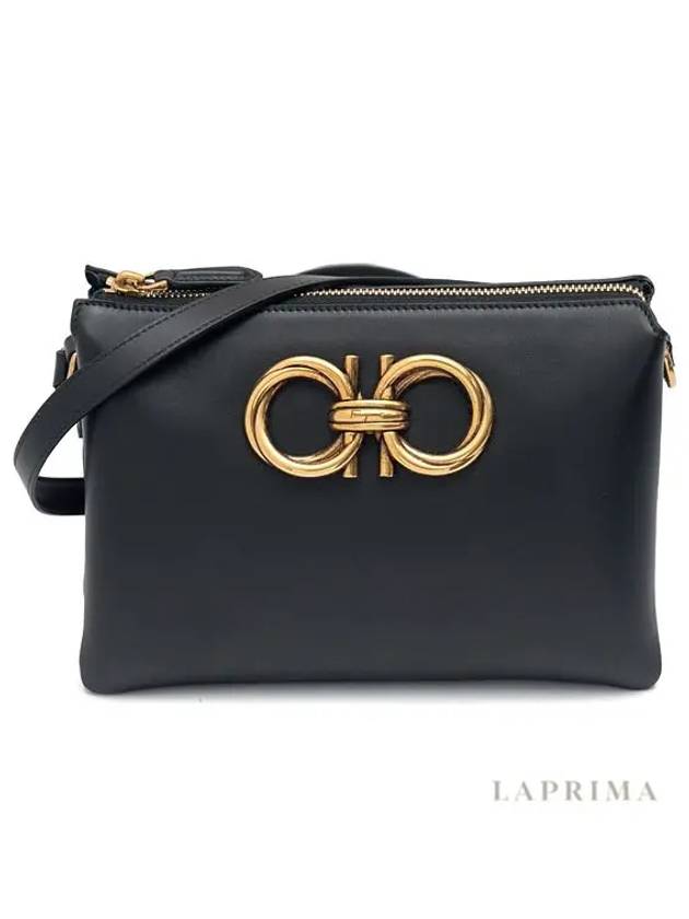 Salvatore Trapeggio Mini Bag Black - SALVATORE FERRAGAMO - BALAAN 5