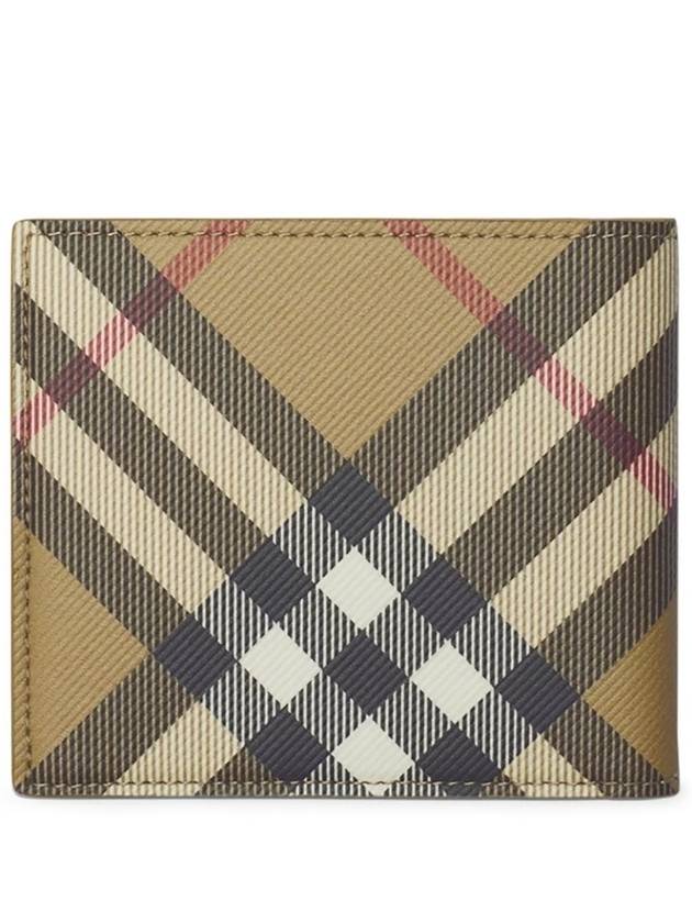 Check Half Wallet Beige - BURBERRY - BALAAN 4