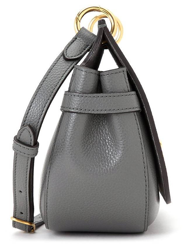 Amberley Classic Satchel Small Grain Shoulder Bag Charcoal - MULBERRY - BALAAN 4