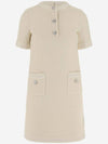 Wool Tweed Short Dress Ivory - GUCCI - BALAAN 2