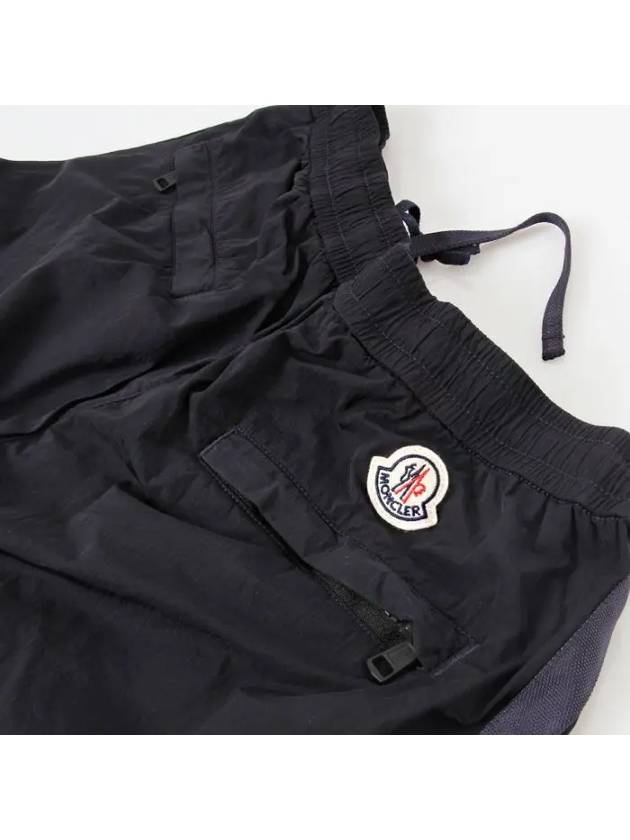 nylon track pants navy - MONCLER - BALAAN 5