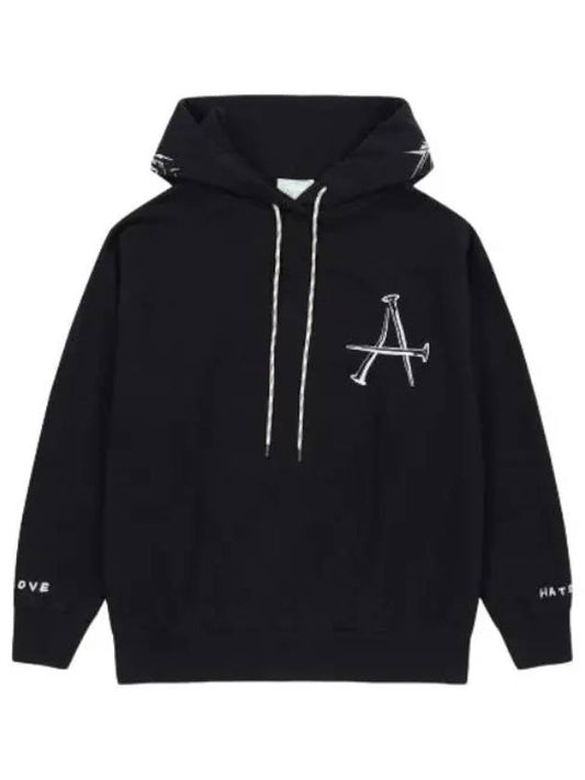 Aries Unisex Bad Friday Hooded Black T Shirt - ARIES - BALAAN 1
