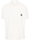 Afko Logo Cotton Polo Shirt Ecru - ISABEL MARANT - BALAAN 2