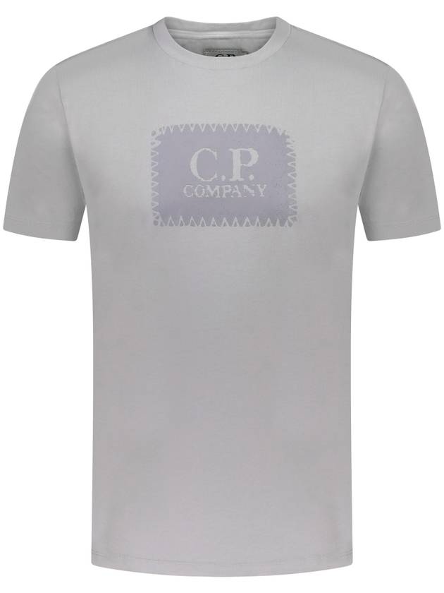 30/1 Jersey Label Style Logo Short Sleeve T-Shirt Grey - CP COMPANY - BALAAN 2