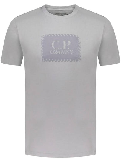 30/1 Jersey Label Style Logo Short Sleeve T-Shirt Grey - CP COMPANY - BALAAN 2