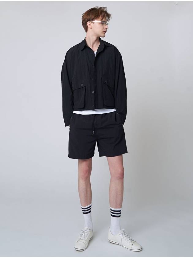 AU41JO02 Wind Shirt Jacket_Black - ATHPLATFORM - BALAAN 5