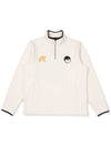 Wiz Collection Wizard Fleece Half Zip T Shirt IVORY MAN - MALBON GOLF - BALAAN 1