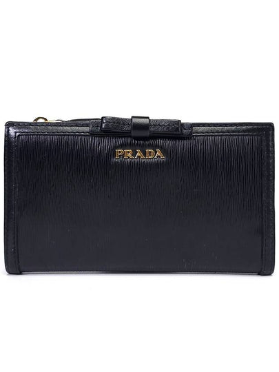 1ML009 Vitello Ribbon Medium Wallet Half - PRADA - BALAAN 2