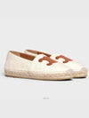 Women's Triomphe Logo Patch Flat Espadrilles Cream - CELINE - BALAAN 2