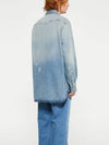 Relaxed Fit Denim Long Sleeve Shirt Light Blue - ACNE STUDIOS - BALAAN 3