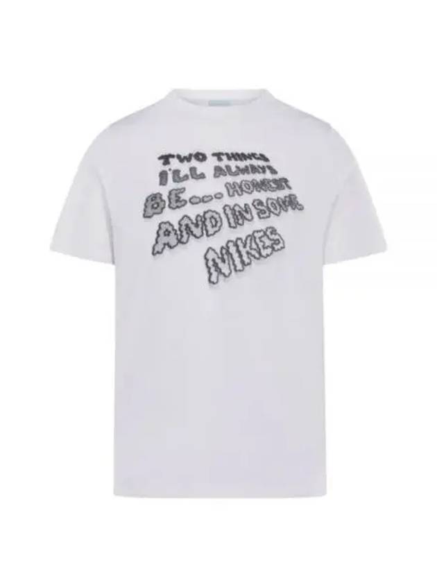 Print Short Sleeve T-Shirt White - NIKE - BALAAN 2