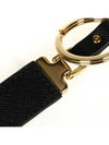 Saffiano Leather Key Holder Black - PRADA - BALAAN.