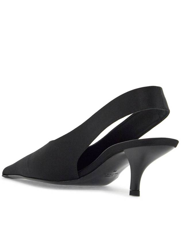 black satin slingbacks with stiletto heel - TOTEME - BALAAN 3