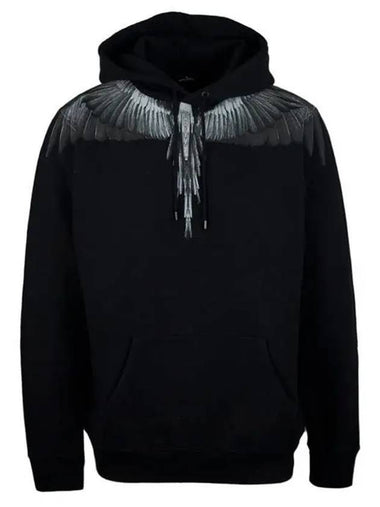 Camo Wings Hoodie Black - MARCELO BURLON - BALAAN 1