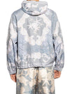 Barocco Print Zip-Up Hoodie Grey - VERSACE - BALAAN 4