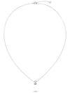 Coco Crush Quilted Necklace Silver - CHANEL - BALAAN 4