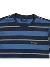 Embroidered Logo Striped Short Sleeve T-shirt Navy - BARBOUR - BALAAN 4