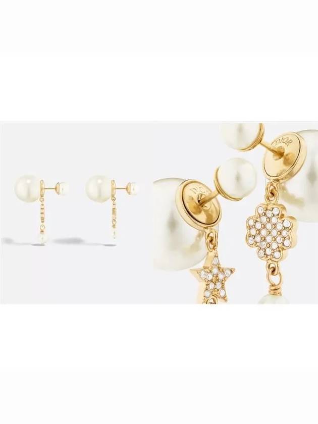 Tribales Pearl Earrings Gold - DIOR - BALAAN 3