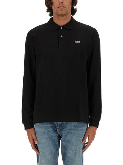 Men's Original Cotton Long Sleeve Polo Shirt Black - LACOSTE - BALAAN 2