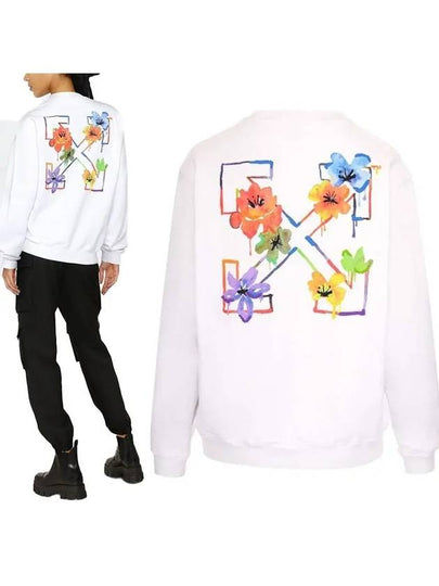 Women's Arrows Printed Sweatshirt White - OFF WHITE - BALAAN 2