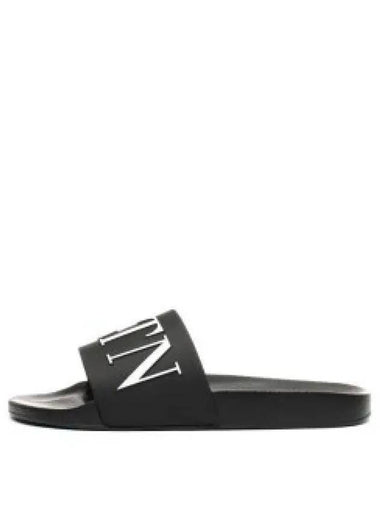 24 4Y0S0873 SYE 0NI 4Y2S0873 Rubber Rockstud Slide Sandals 1194153 - VALENTINO - BALAAN 1