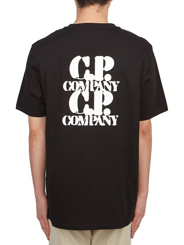 30/1 Jersey Graphic Short Sleeve T-Shirt Black - CP COMPANY - BALAAN 3