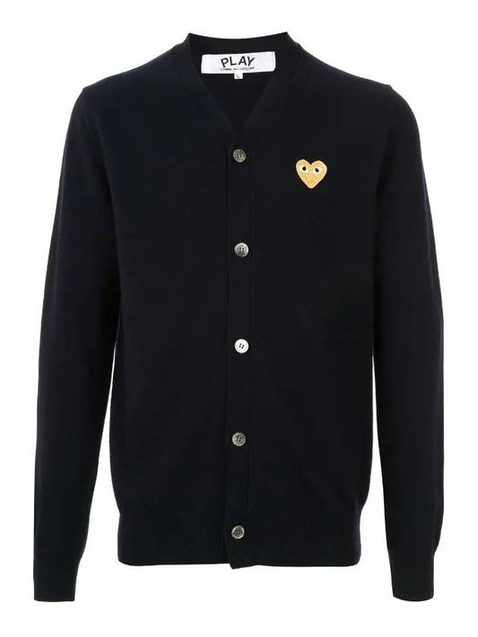 Comme Gold Wappen Cardigan Dark Gray Men's Cardigan AZ N050 051 3 - GOLDEN GOOSE - BALAAN 1