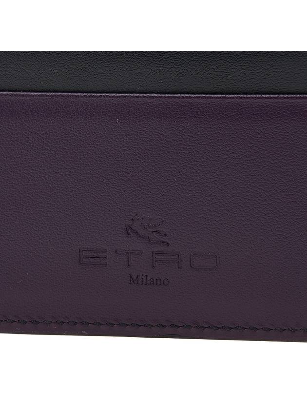 Women's Pegasus Logo Card Wallet Black - ETRO - BALAAN 8