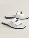 Giulia Calfskin Palladium Sandals Blanc - HERMES - BALAAN 2