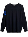 Men s Gusten Knit Golf Sweater Navy GMKW11144 6855 - J.LINDEBERG - BALAAN 1