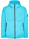 Men's Wappen Patch Nylon Hooded Jacket Light Blue - STONE ISLAND - BALAAN 2