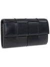 Intrecciato Flap Long Wallet Black - BOTTEGA VENETA - BALAAN 3