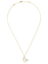 Sweet Alhambra Butterfly Pendant Necklace Gold White - VANCLEEFARPELS - BALAAN 3