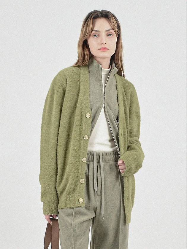 Boocle Angora Cardigan Olive - CHANCE'S NOI - BALAAN 6