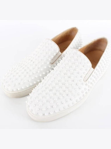 Stud Rollerboat Slip On White 43 280 - CHRISTIAN LOUBOUTIN - BALAAN 1