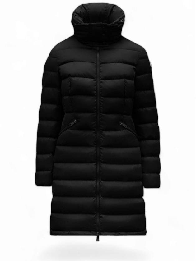 Flammette Long Down Jacket Black - MONCLER - BALAAN 2